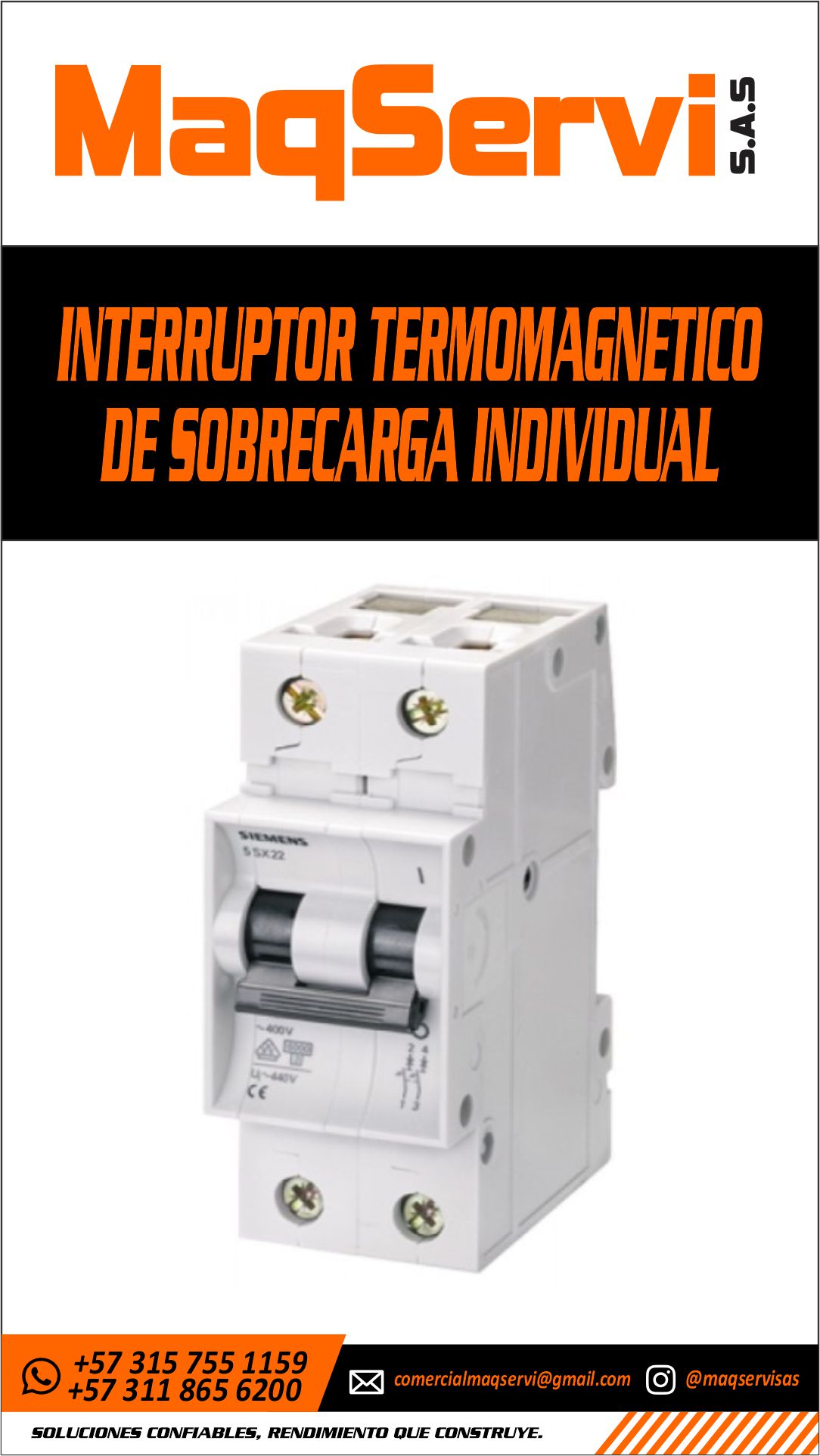 Interruptor Termomagnético de Sobrecarga Individual